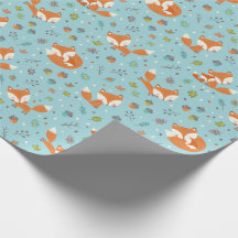 Mignon renard maman et bébé sur fond bleu