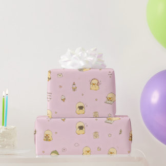 Papier Cadeau Mignon rétro 