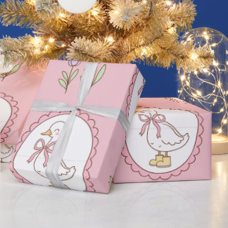 Papier Cadeau Mignon rétro 