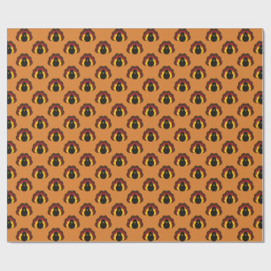 Papier Cadeau Mignon Thanksgiving Fall Turquie Motif