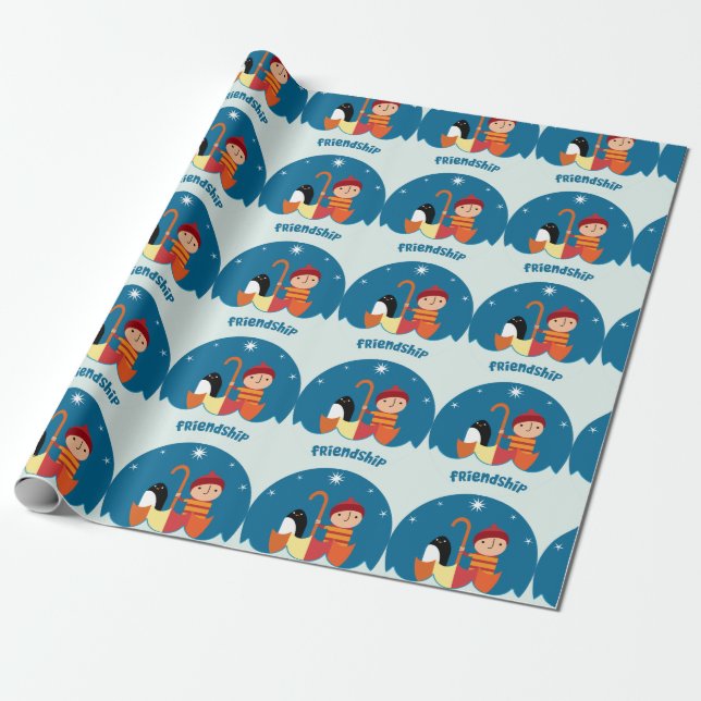 Papier Cadeau Mignonne Pré École K Perdu Et Trouvé Amitié (Déroulé)