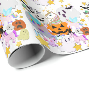 Papier Cadeau Mikitiez ghost manga anime halloween monster fête
