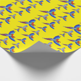 Papier Cadeau Mikitiez perroquet hawaii été coucher de soleil pr
