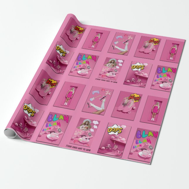 Papier Cadeau Mikitiez premier film nuit princesse poupée T-shir (Déroulé)