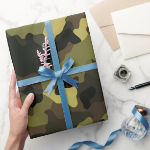 Papier cadeau militaire Salut Héros