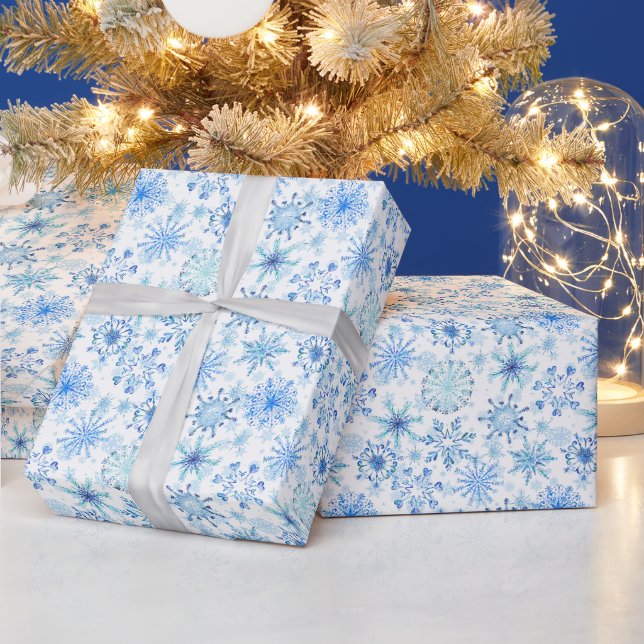 Papier Cadeau Millions de flocons de neige (Vacances)