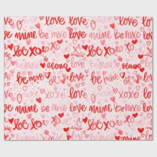 Papier Cadeau Mine XOXO Love Hand Written Style Wrapping