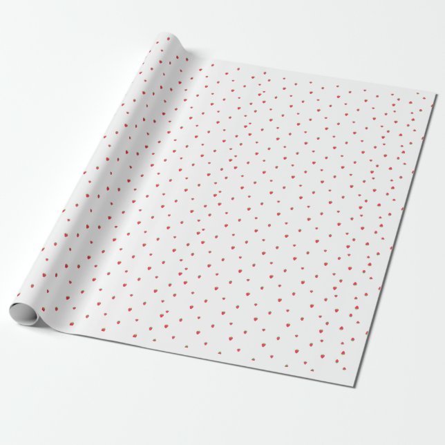 Papier Cadeau Mini fraise (Déroulé)