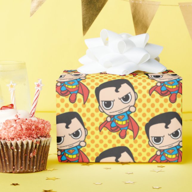 Papier Cadeau Mini Superman volant (Fête d'anniversaire)