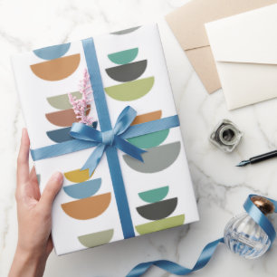 Papier Cadeau Minimalisme moderne du milieu du siècle