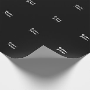 Papier Cadeau Minimaliste Professionnel Ajouter un Nom Personnal