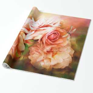 Papier Cadeau Miracle d'un rose - enveloppe de cadeau d'art de