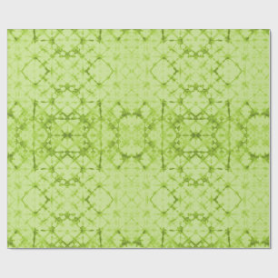 Papier Cadeau Miroir de voyante damier chartreuse