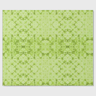 Papier Cadeau Miroir de voyante damier chartreuse