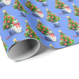 Papier Cadeau Mischievous Cats Holiday Paper 