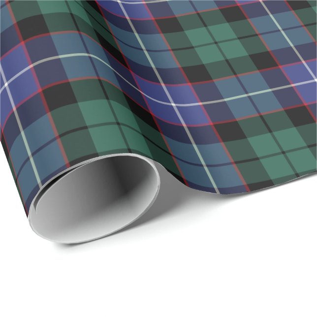 Papier Cadeau Mitchell Clan Tartan (Coin rond)