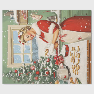 Papier Cadeau Mme Claus Plaisir De La Cuisine De Vacances