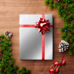 Papier Cadeau Modèle de cadeau en argent métallisé faux personna