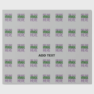 PAPIER CADEAU MODELE DE TEXTE D'IMAGE ASH SIMPLE ÉDITABLE MODERN