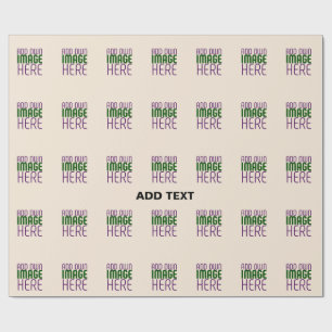 PAPIER CADEAU MODELE DE TEXTE D'IMAGE NATURELLE SIMPLE ÉDITABLE