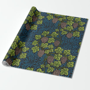 Papier Cadeau Modèle de vigne de raisin noir sans couture de Wil