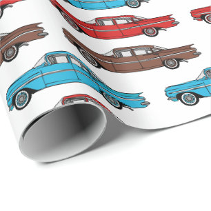 Papier Cadeau Modèle de voitures classiques Chevy Impala 1959