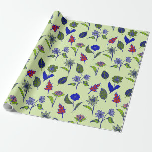 Papier Cadeau Modèle floral cool