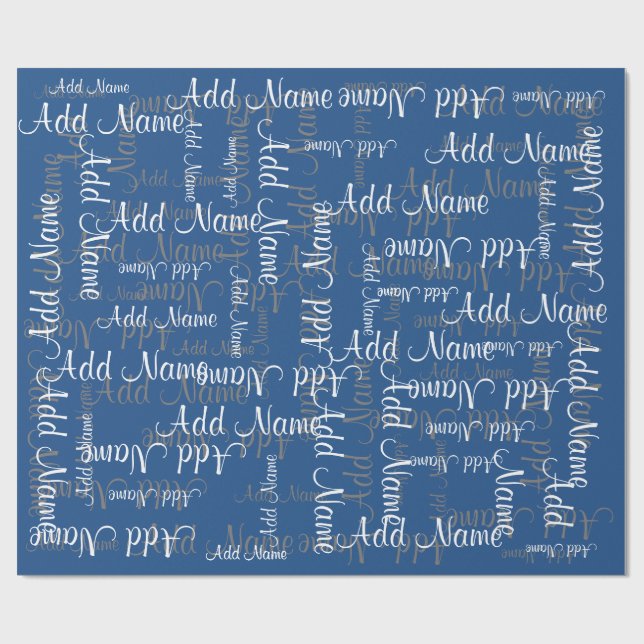 Papier Cadeau Modèle nommé de cadeau de collage (Plat)