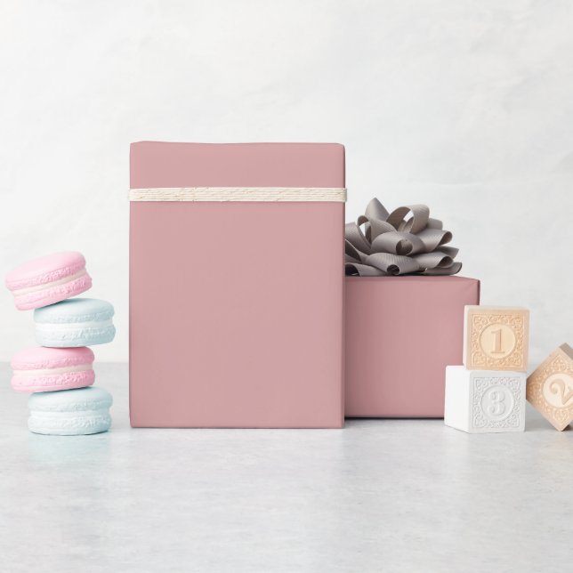 Papier Cadeau Modern Elegant Dusty Pink Birthday Wedding Party  (Baby Shower)
