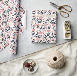 Papier Cadeau Modern Floral Elegance