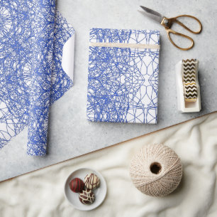 Papier Cadeau Moderne design simple motif géométrique fractal