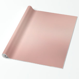Papier Cadeau Moderne d'or élégant de sembler métallique rose