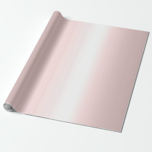 Papier Cadeau Moderne Elégant Rose Or métal look Rosegold