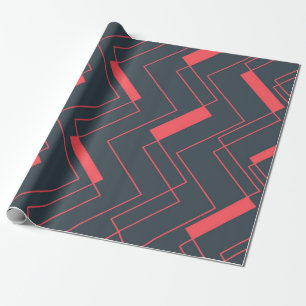 Papier Cadeau Moderne, simple, abstrait, vibrant, motif tendance