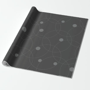 Papier Cadeau Moderne, simple, ludique, amusant motif de cercles