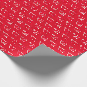 Papier Cadeau Moderne simple Valentine Deux Motif de coeur rouge