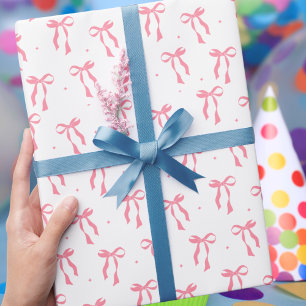 Papier Cadeau Moderne tendance Simple élégant Bow rose