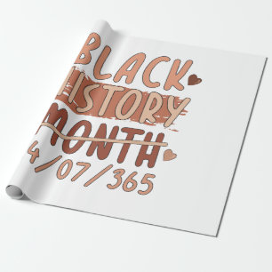 Papier Cadeau Mois de l'histoire noire Afro Melanin Femmes noire