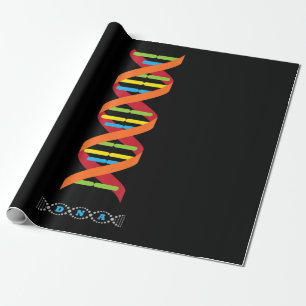Papier Cadeau molécule d'ADN biologique génétique d'un profes