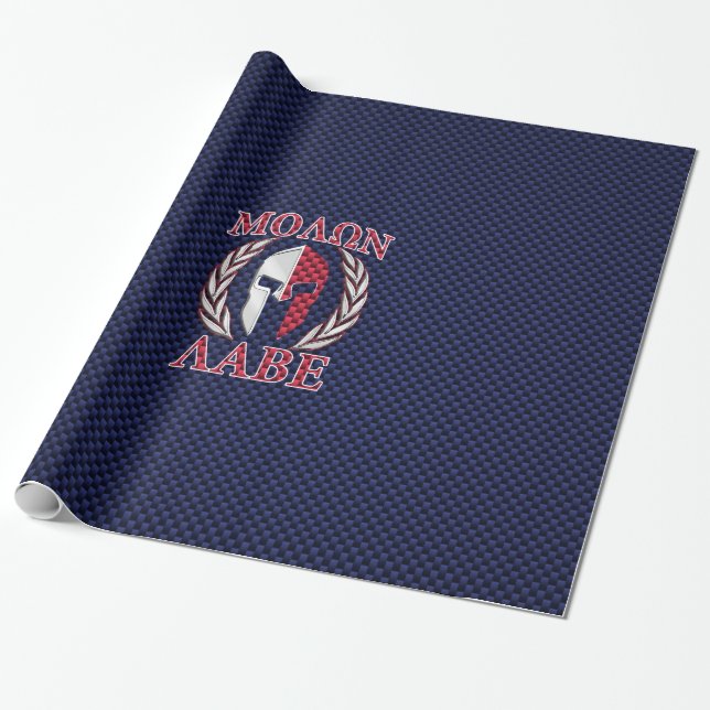 Papier Cadeau Molon Labe Spartan (Déroulé)