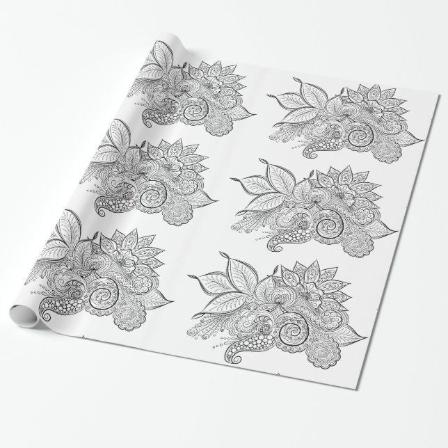 Papier Cadeau moments de calme enveloppant du papier (Déroulé)