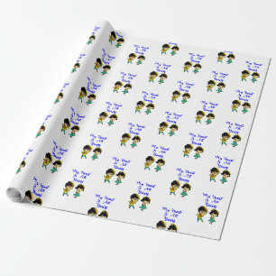 Papier Cadeau Mon coeur est tout votre Bestie Couple amour Valen