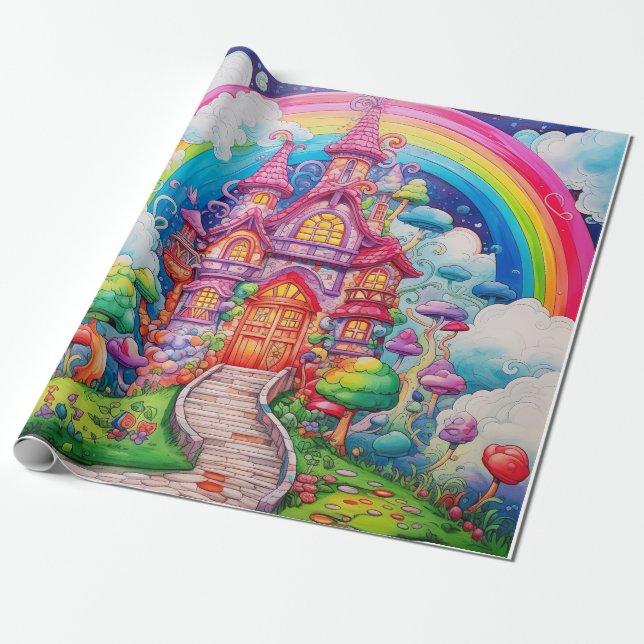 Papier Cadeau Monde des bonbons (Déroulé)