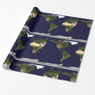 Papier Cadeau Monde entier - Planète Terre