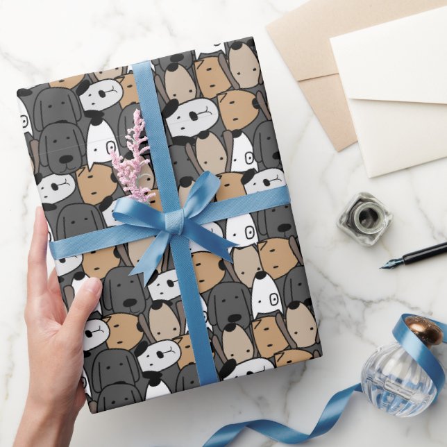 Papier Cadeau Monde Féerique de Chiens Fantaisistes (Cadeaux)