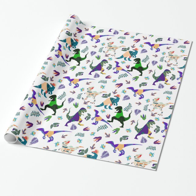 Papier Cadeau monde jurassique (Déroulé)