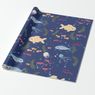 Papier Cadeau Monde sous-marin