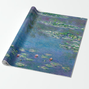 Papier Cadeau Monet Lys d'eau Peinture