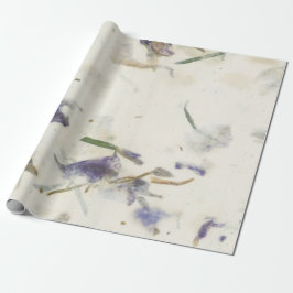 Papier Cadeau Monnaie Florale Naturelle Terre Iris Mulberry Ivoy
