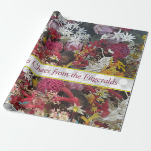 Papier Cadeau Monogramme autochtone de Noël